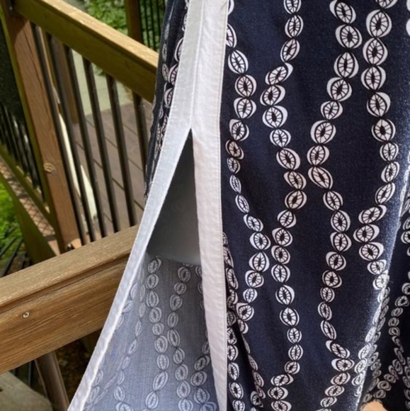 TRISTAN Collared Sleeveless Open Back Blue & White Top Size XS - Picture 7 of 10